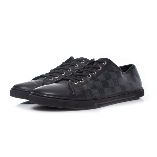 Louis Vuitton Black damier canvas trainers - Image 1