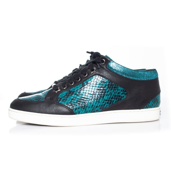 Jimmy Choo Miami metalliska ormskinnsmönstrade sneakers - Image 2