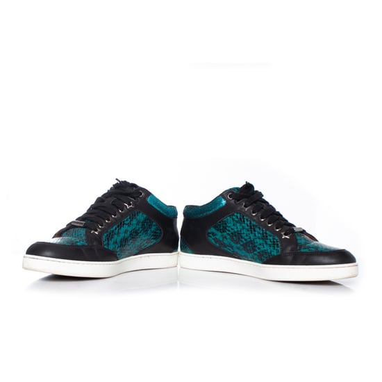 Jimmy Choo Miami metalliska ormskinnsmönstrade sneakers - Image 3