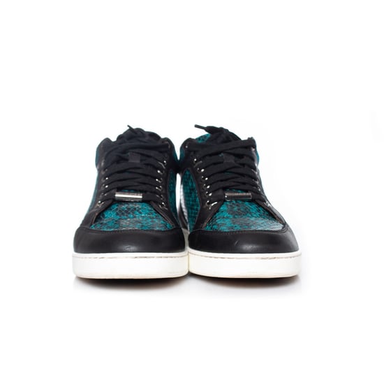 Jimmy Choo Miami metalliska ormskinnsmönstrade sneakers - Image 4