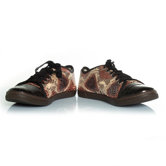 Lanvin pytonsneakers med tå i lackat läder - Image 3