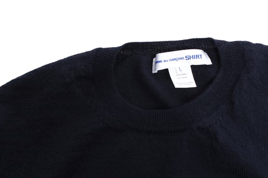 Comme Des Garçons Blå ulltröja. - Image 5
