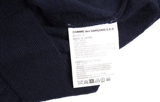 Comme Des Garçons Blå ulltröja. - Image 6
