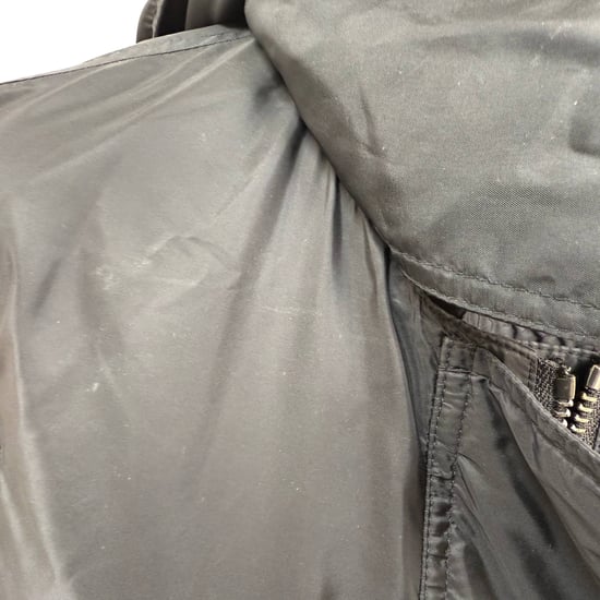 Burberry Brit Hooded Rain Jacket in Black Polyamide - Image 6