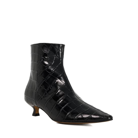 Dune Ladies Odore - Leather Kitten Heel Ankle Boots - Image 1