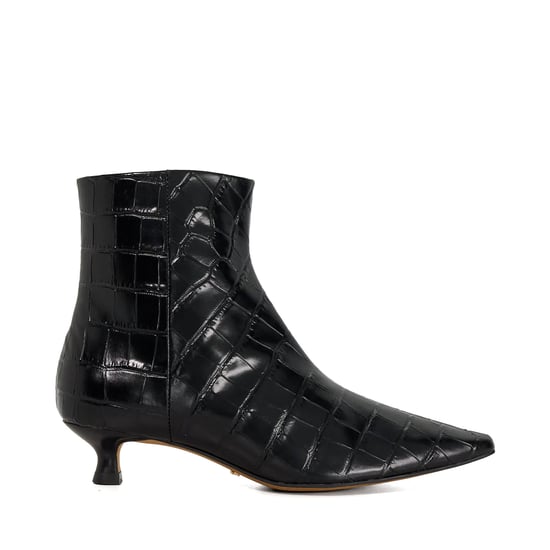 Dune Ladies Odore - Leather Kitten Heel Ankle Boots - Image 2