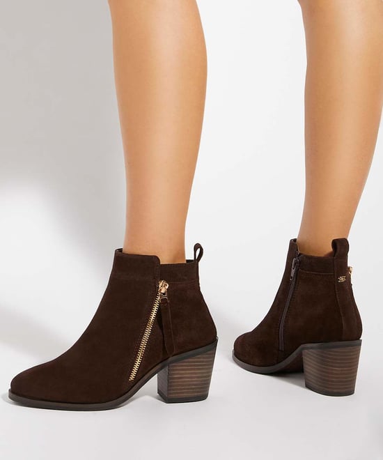 Dune Ladies Paicing - Block Heel Side Zip Boots - Image 3