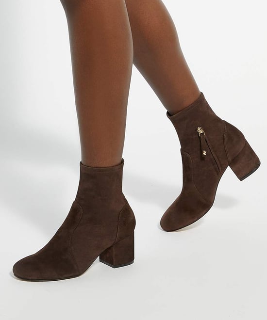 Dune Ladies Olianna - Block Heel Sock Ankle Boots - Image 3