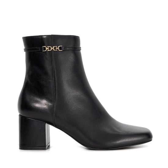 Dune Ladies Oaklee - Leather Block Heel Ankle Boots - Image 2