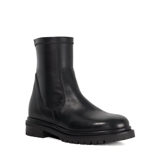 Dune Ladies Pelano - Chunky Leather Pull On Ankle Boots - Image 1