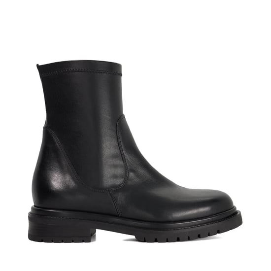 Dune Ladies Pelano - Chunky Leather Pull On Ankle Boots - Image 2