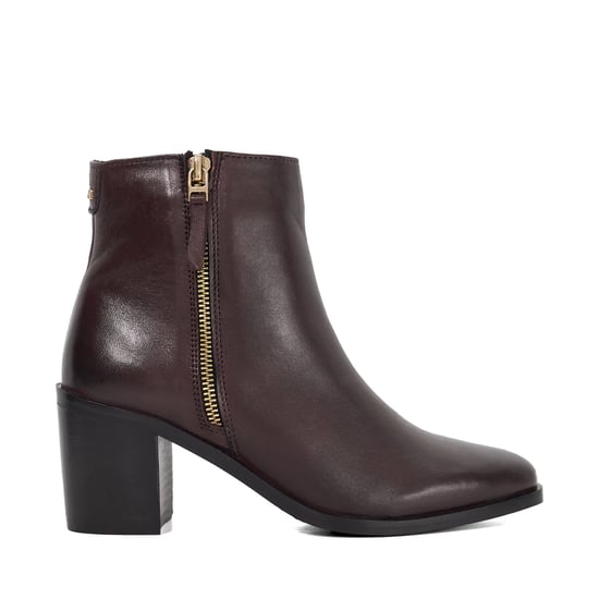Dune Ladies Purl - Mid Height Block Heel Ankle Boots - Image 2