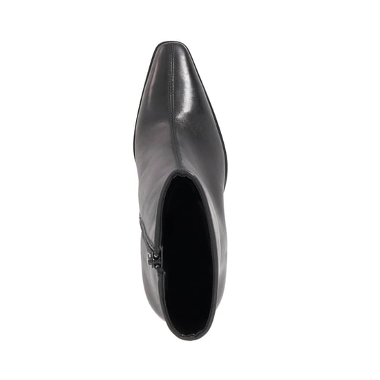 Dune Ladies Patently - Chisel Toe High Block Heel Ankle Boots - Image 4