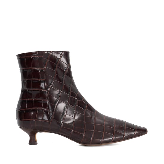 Dune Ladies Odore - Leather Kitten Heel Ankle Boots - Image 2