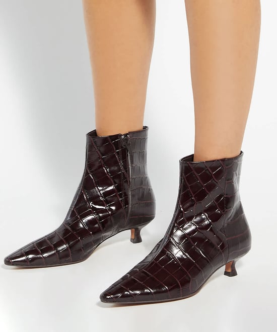 Dune Ladies Odore - Leather Kitten Heel Ankle Boots - Image 3