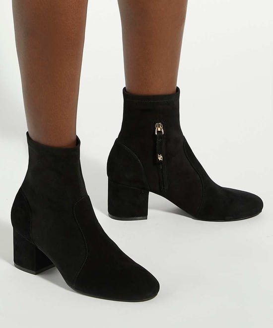 Dune Ladies Olianna - Block Heel Sock Ankle Boots - Image 3