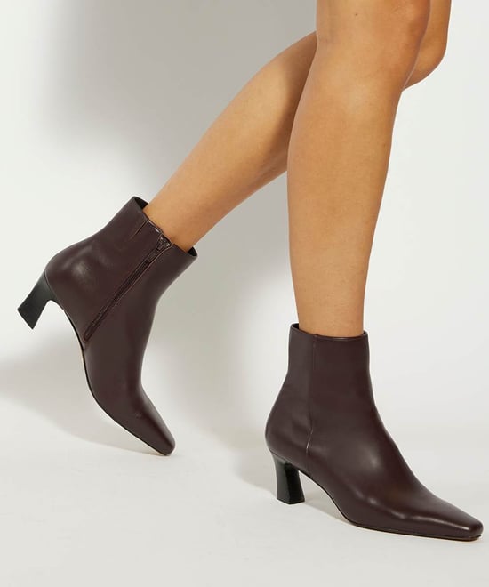 Dune Ladies Overly - Leather Block Heel Ankle Boots - Image 3