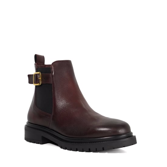 Dune Ladies Paused - Leather Buckle Detail Ankle Boots - Image 1