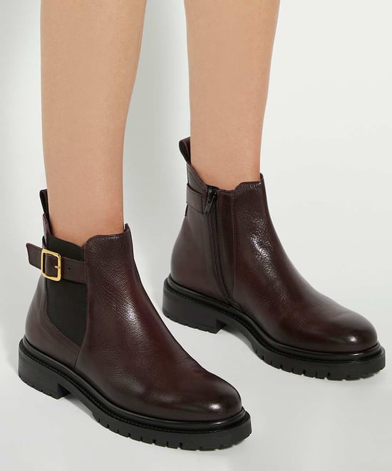 Dune Ladies Paused - Leather Buckle Detail Ankle Boots - Image 3