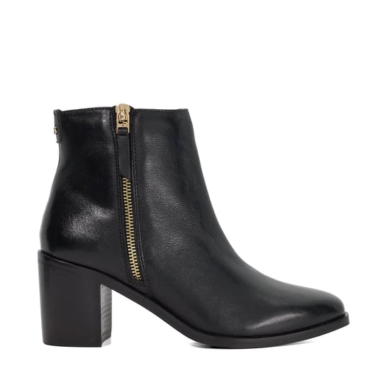 Dune Ladies Purl - Mid Height Block Heel Ankle Boots - Image 2