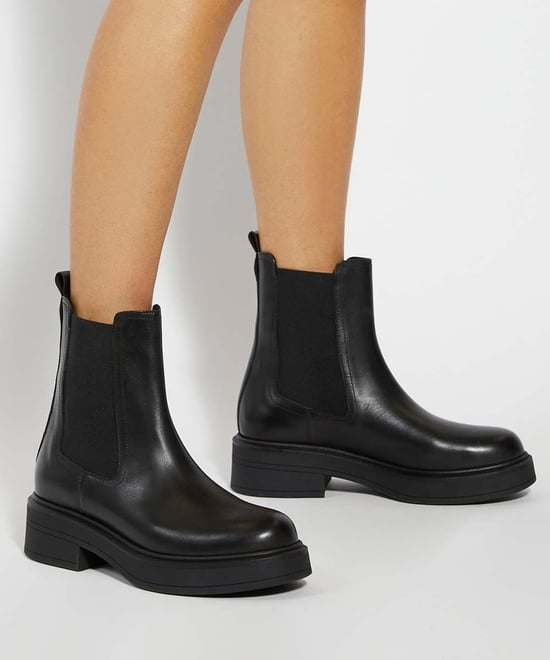 Dune Ladies Palomie - Leather Chunky Sole Chelsea Boots - Image 3