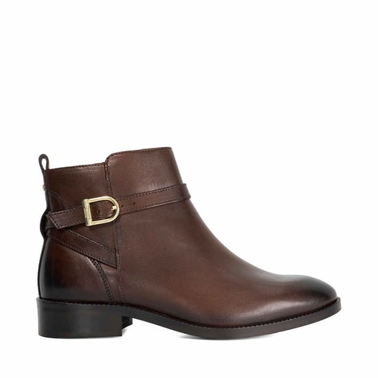 Dune Ladies Pemma - Flat Leather Ankle Boots - Image 2