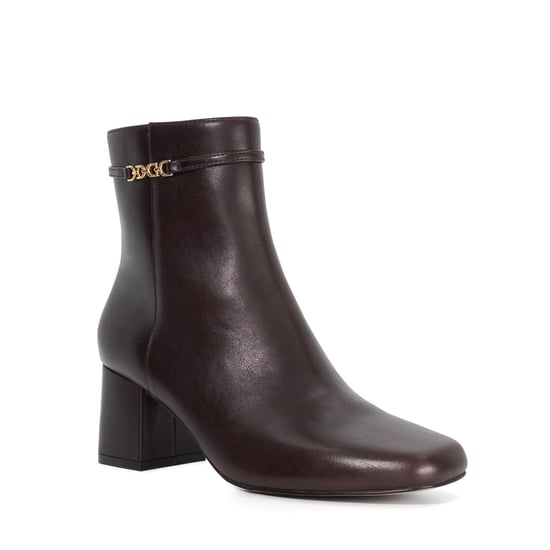Dune Ladies Oaklee - Leather Block Heel Ankle Boots - Image 1