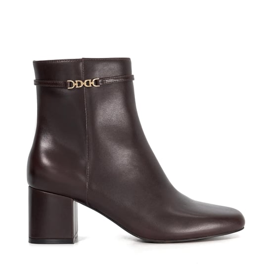 Dune Ladies Oaklee - Leather Block Heel Ankle Boots - Image 2