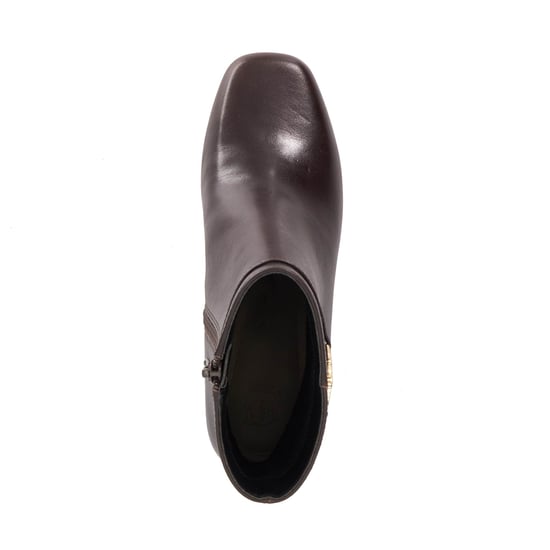 Dune Ladies Oaklee - Leather Block Heel Ankle Boots - Image 4