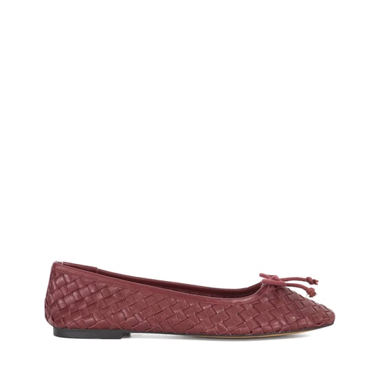 Dune Ladies Heat - Woven Leather Bow Detail Ballet Pumps - Image 2