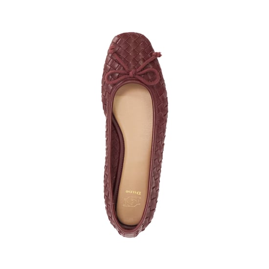 Dune Ladies Heat - Woven Leather Bow Detail Ballet Pumps - Image 4
