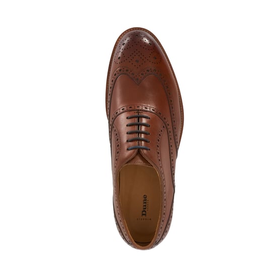 Dune Mens Wf Solihull - Wide-Fit Brogues - Image 4