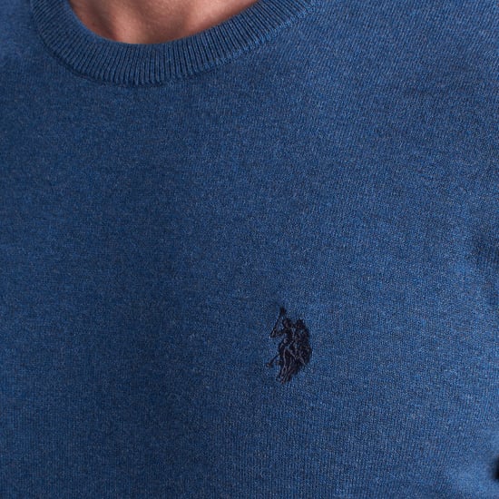 Herren-Strickpullover mit Rundhalsausschnitt US42173048 - Image 2