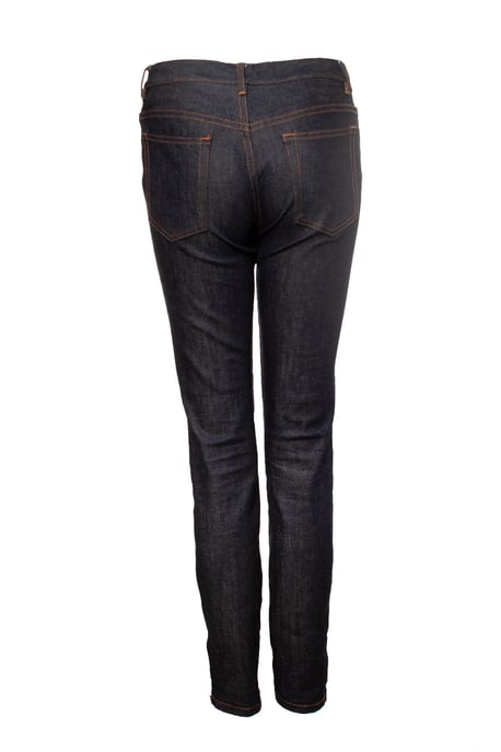 APC blåjeans med orange sömmar - Image 2