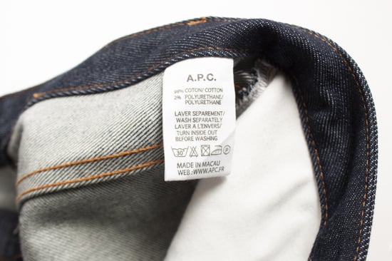 APC blåjeans med orange sömmar - Image 5