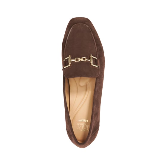 Dune Ladies Grained - Suede Metal Trim Loafers - Image 4