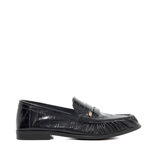 Dune Ladies Grisella - Leather Slip On Ruched Toe Loafers - Image 2