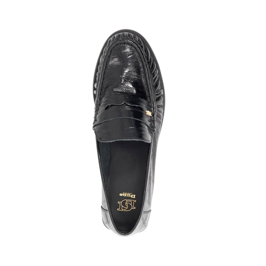 Dune Ladies Grisella - Leather Slip On Ruched Toe Loafers - Image 4