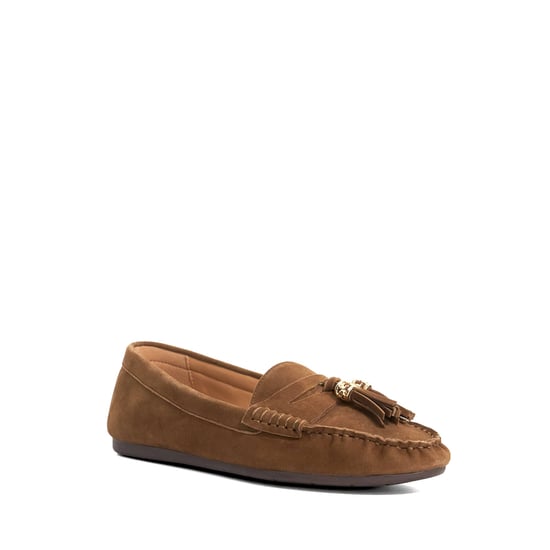 Dune Ladies Geen - Leather Tassel Trim Loafers - Image 1