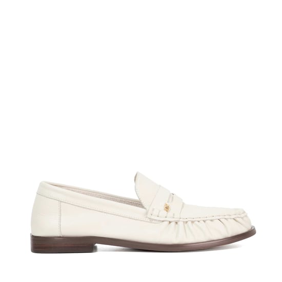Dune Ladies Grisella - Leather Slip On Ruched Toe Loafers - Image 2