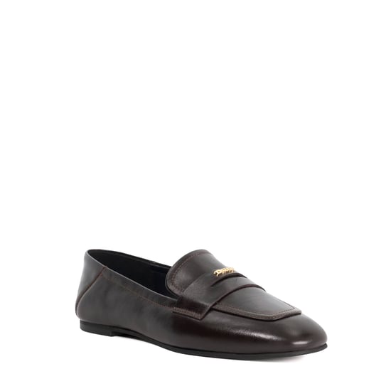 Dune Ladies Glances - Leather Crush Back Logo Penny Loafers - Image 1