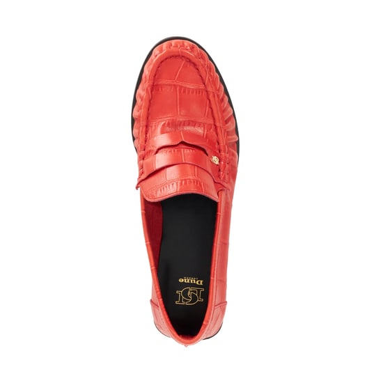 Dune Ladies Grisella - Leather Slip On Ruched Toe Loafers - Image 4