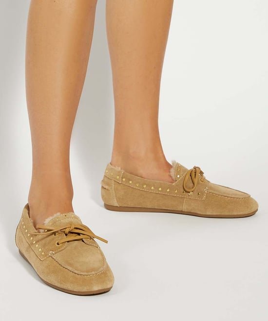 Dune Ladies Gracefull - Studded Faux Fur Lined Moccasins - Image 3
