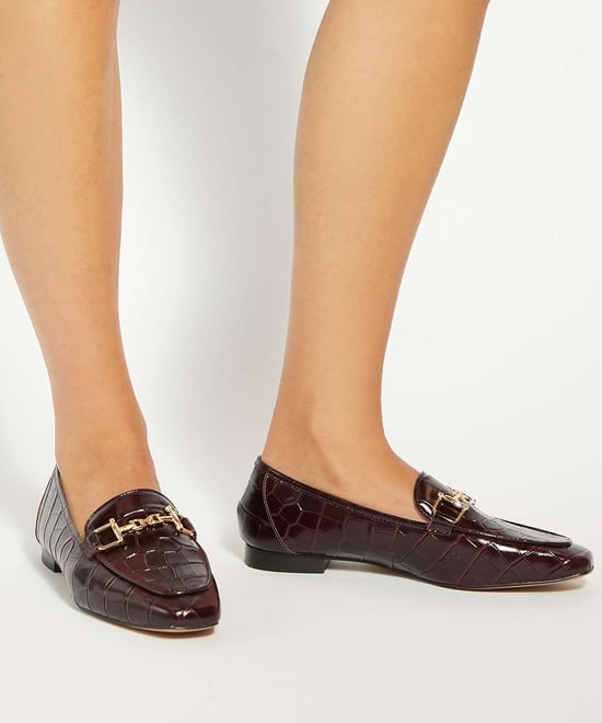 Dune Ladies Grained - Suede Metal Trim Loafers - Image 3