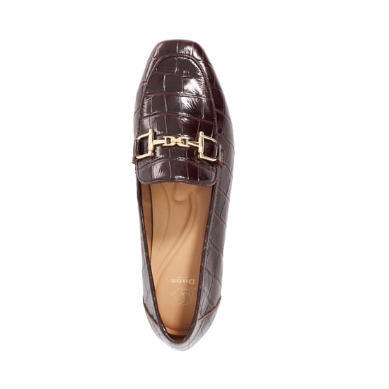 Dune Ladies Grained - Suede Metal Trim Loafers - Image 4
