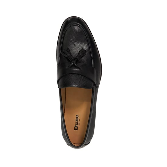 Dune Mens Showman - Leather Textured Tassel Formal Shoes - Image 4
