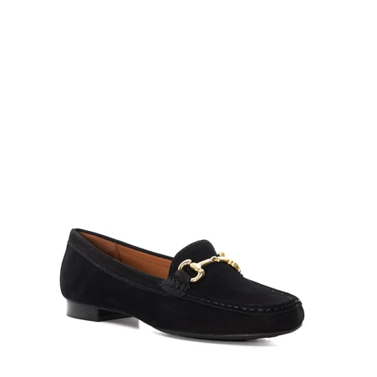 Dune Ladies Glenniee - Suede Snaffle Trim Loafers - Image 1
