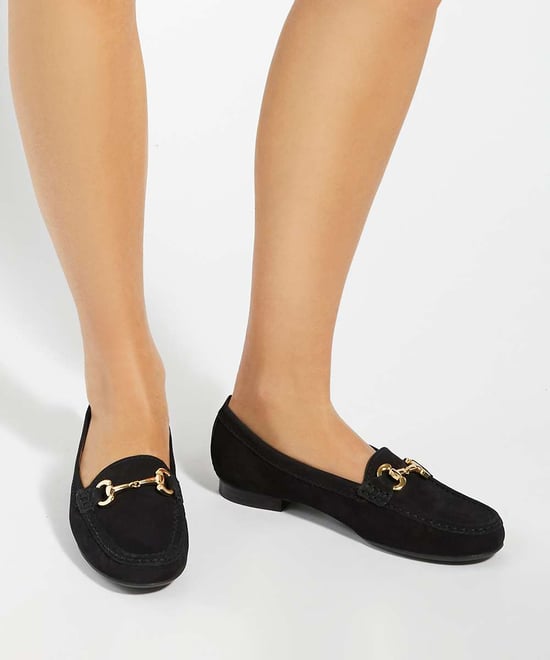 Dune Ladies Glenniee - Suede Snaffle Trim Loafers - Image 3