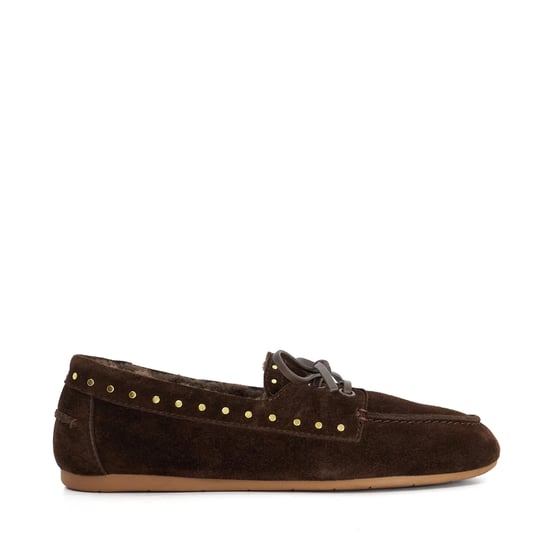 Dune Ladies Gracefull - Studded Faux Fur Lined Moccasins - Image 2