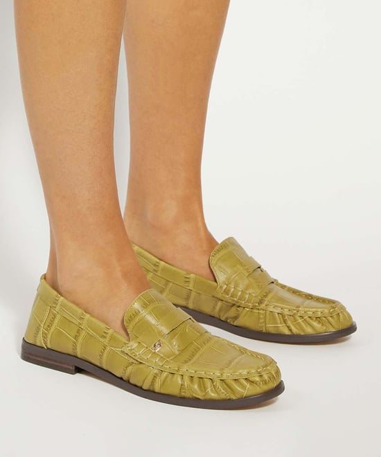 Dune Ladies Grisella - Leather Slip On Ruched Toe Loafers - Image 3